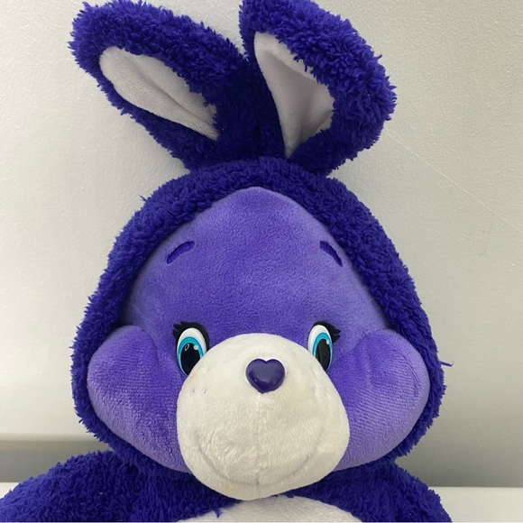 Care Bears Just Play Harmony 15” Easter Purple Plush Bunny Ears Hood - Picture 4 of 9